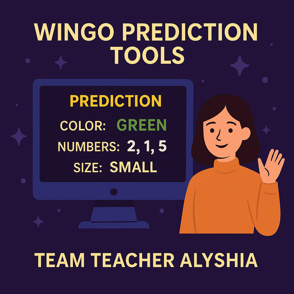 Illustration of Wingo Prediction Tools for Team Teacher Alyshia – PakGames Platform